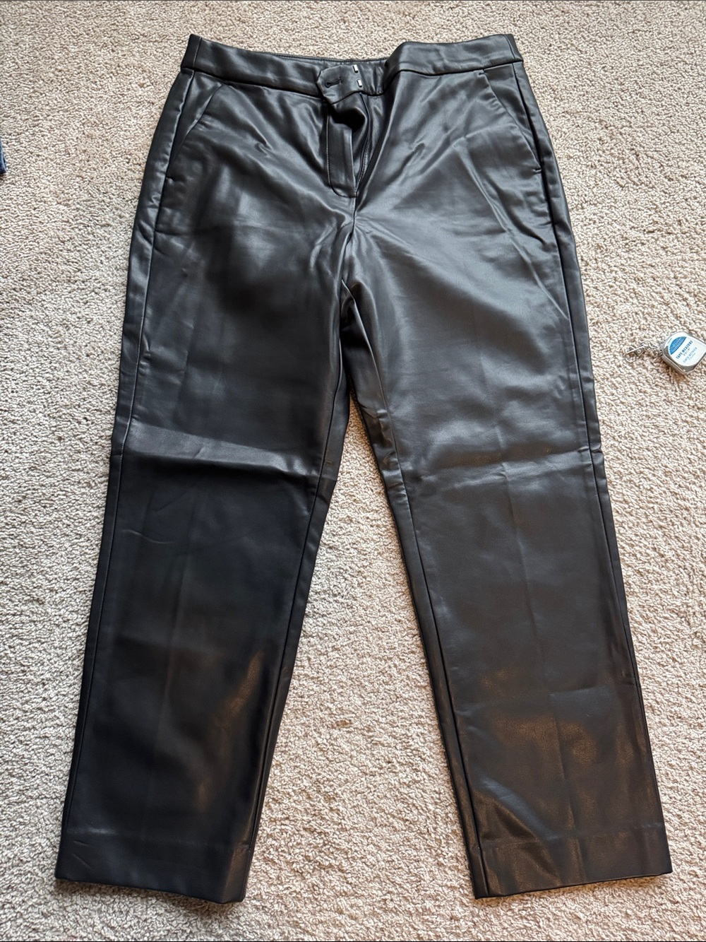 J. Crew Black Faux Leather Dress Pants